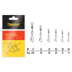 Delphin Rolling Swivel with Hooked Snap B-03