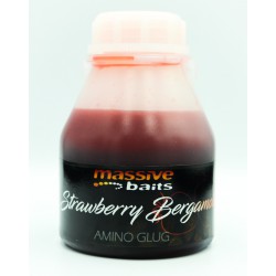 Massive Baits Amino Glug Strawberry-Bergamota 250 ml