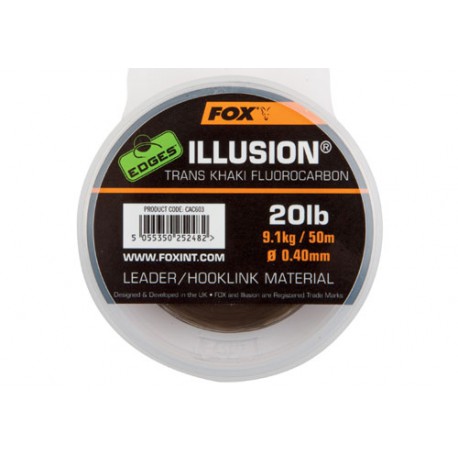 Fox Edges Illusion Fluorocarbon Trans Khaki