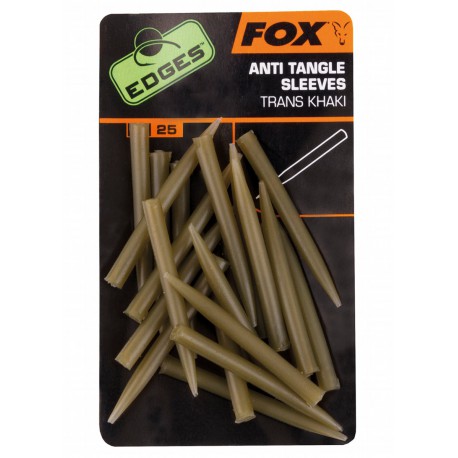 Fox Edges Anti Tangle Sleeves S Trans Khaki