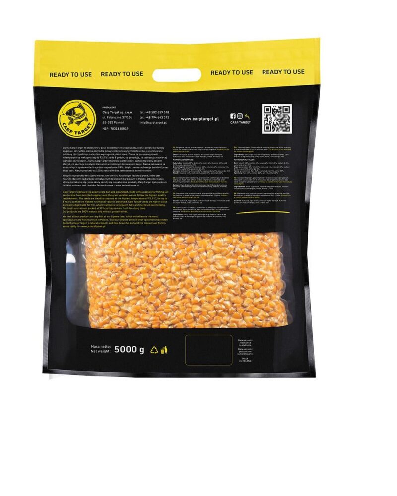 Carp Target Gotowa Kukurydza Wędkarska Naturalna 1 kg - obrazek 2