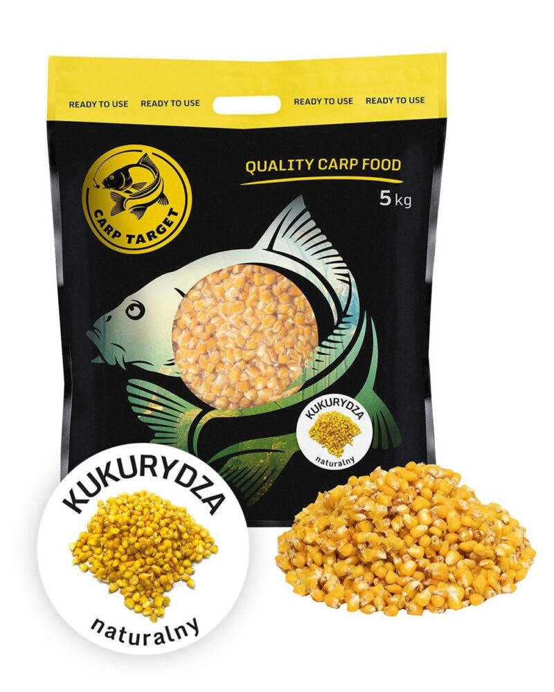 Carp Target Gotowa Kukurydza Wędkarska Naturalna 1 kg