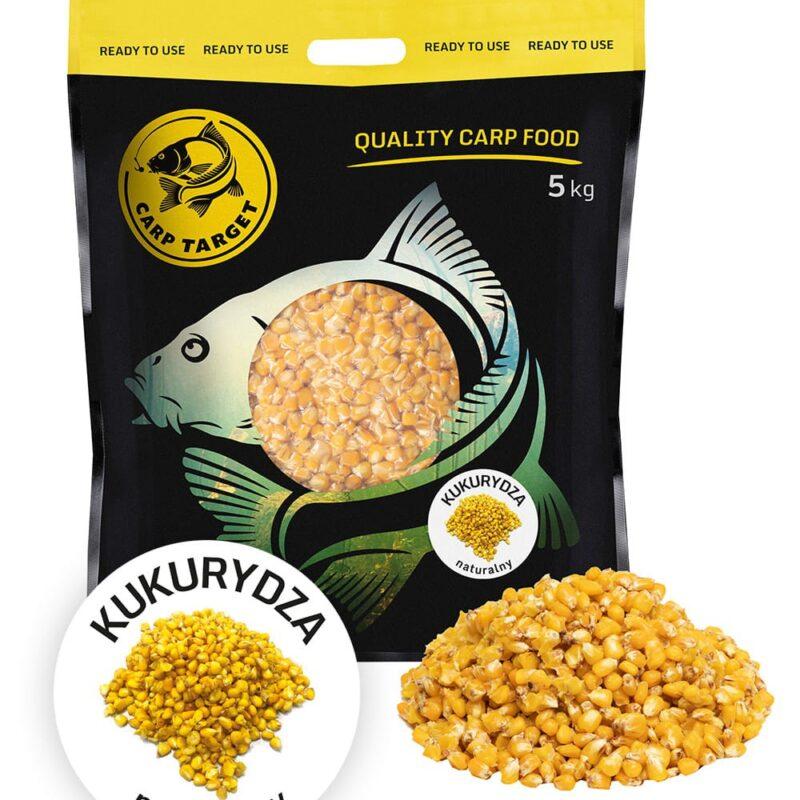 Carp Target Gotowa Kukurydza Wędkarska Naturalna 1 kg