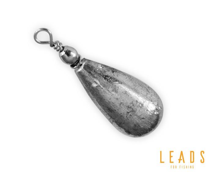 Delphin Leads Pear with Swivel - ciężarki ołowiane z krętlikiem