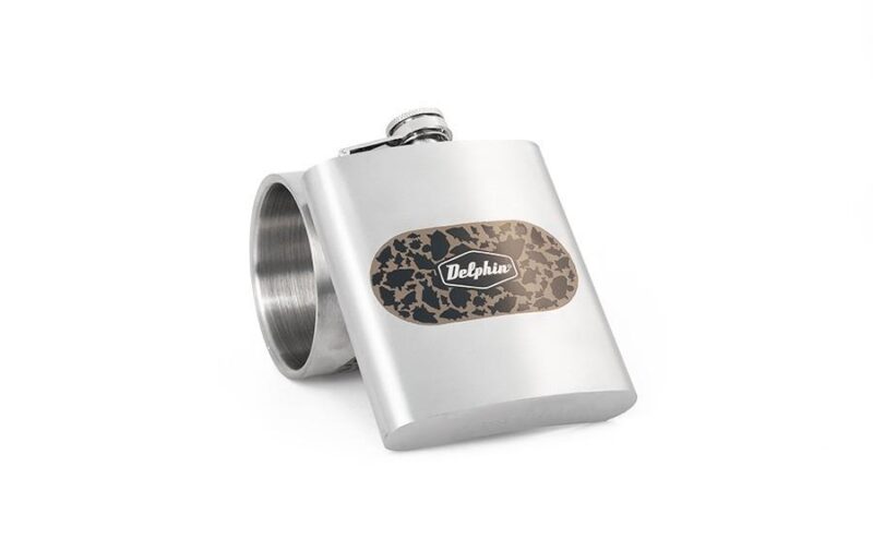 Delphin Stainless Steel Hip Flask Carpath - obrazek 2