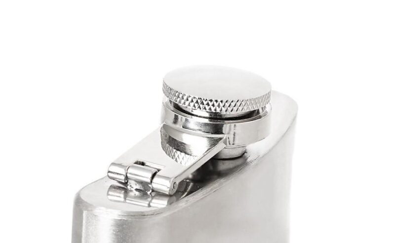 Delphin Stainless Steel Hip Flask Carpath - obrazek 3