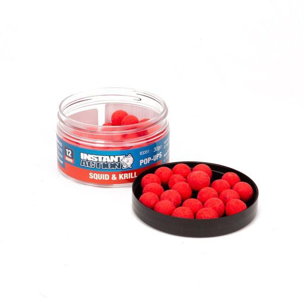 Nash Instant Action Squid & Krill Popup Boilies 12 mm