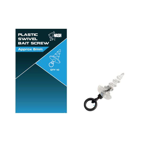 Nash Plastic Swivel Bait Screw 8 mm