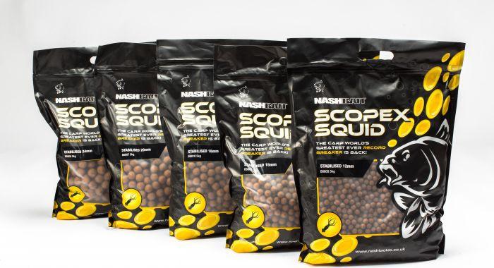 Nash Scopex Squid Stabilised Boilies 1 kg
