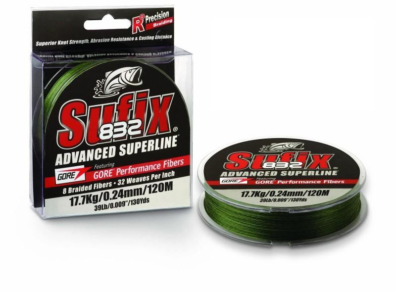 Sufix 832 Advanced Superline Lo-Vis Green 120m