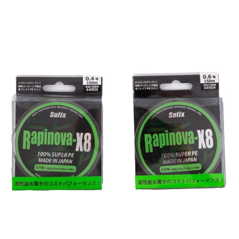 Sufix Rapinova-X8 Lemon Green 150 m/0,148 mm - obrazek 3