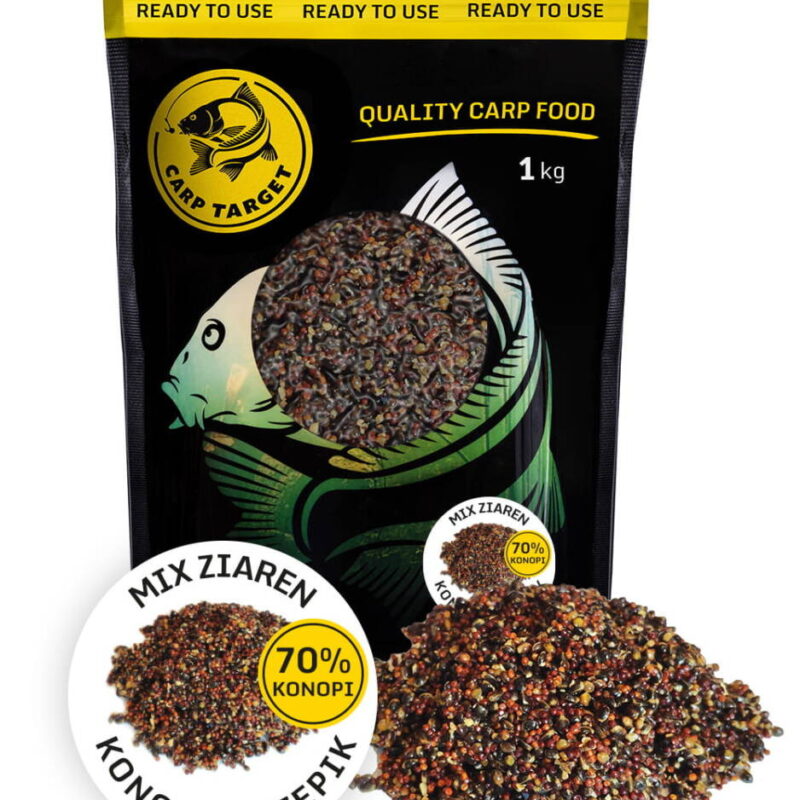 Carp Target MIX Ziaren Wędkarskich Konopia Rzepik 1 kg