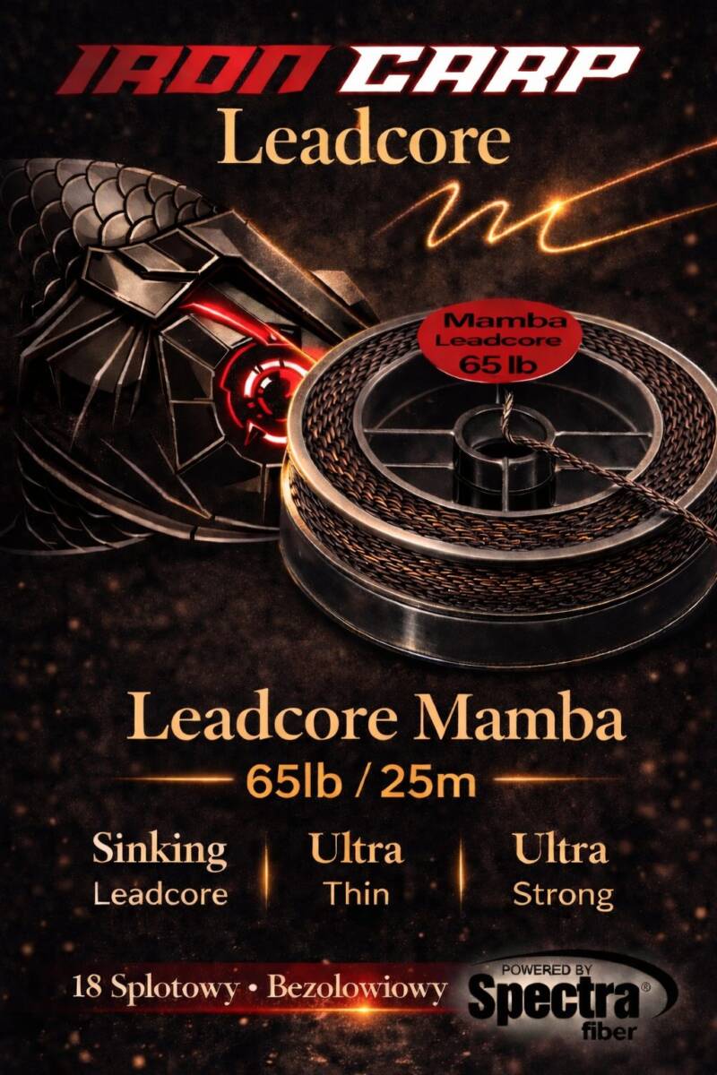 Iron Carp Line Mamba Leadcore 65 lb/20+5 m